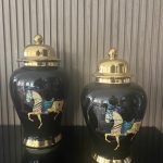 Ensemble de Pots Décoratifs Hermes Cheval
