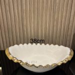 Grand Plat Ovale en Porcelaine « Festin Doré »